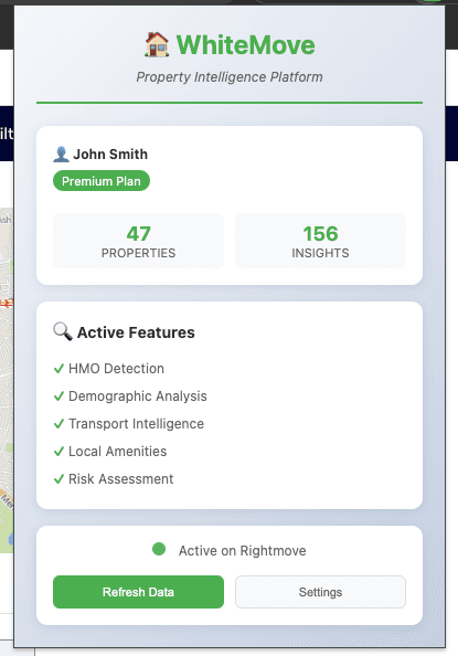 WhiteMove Login and Setup